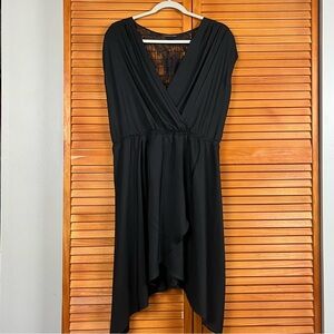 Victoria's Secret Black High-Low Dress with Lace Back Detail